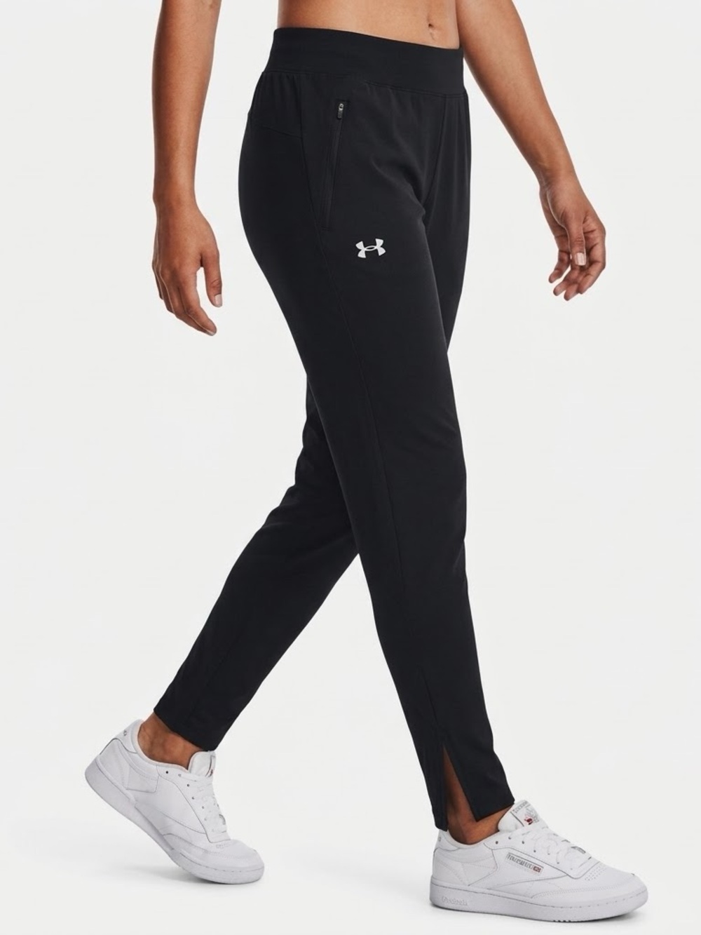 Under Armour Black Activewear Pants with Ankle Zips